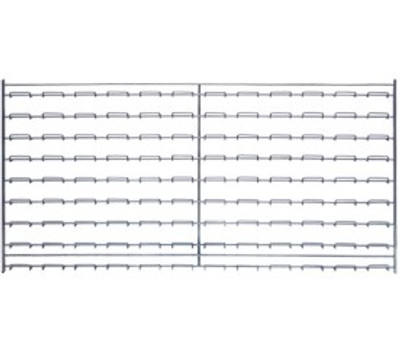 Quantum WLP-1836C 36&quot; L x 18&quot; H Chrome Plated Wire Louvered Panel