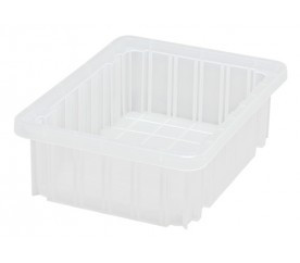 Quantum DG91035CL 11.88" L x 8.25" W x 3.5" H Clear Dividable Grid Container