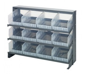 Quantum QPRHA-207CL 36" W x 12.5" L x 26.5" H Sloped Bench Style Pick Rack
