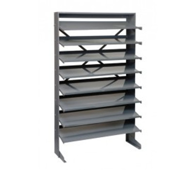 Quantum QPRS-000 36" W x 12" D x 60" H Sloped Single Sided Pick Rack