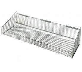 Quantum 1035HBC 125 Lbs. Chrome Plated Finish Partition Wall Hanging Basket