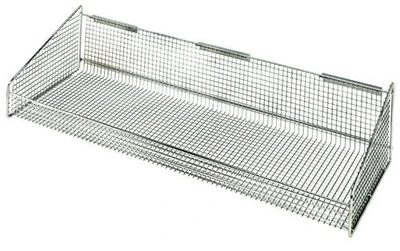 Quantum 1035HBC 125 Lbs. Chrome Plated Finish Partition Wall Hanging Basket