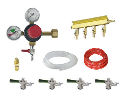 Krowne NITROKIT4 Nitro Beer Kit for Unit with (4) Faucets