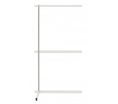 Quantum WS70-SS36ADHC 36&quot; W x 26&quot;D x 70&quot; H White Finish Single Sided Partition Wall Add-On Unit