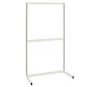 Quantum WS70-SS36HC 36&quot; W x 26&quot;D x 70&quot; H White Finish Single Sided Partition Wall Starter Unit