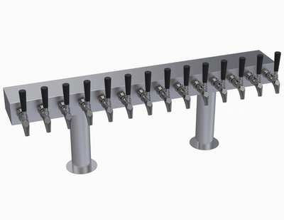 Krowne KDTH-14S 14 Faucets Stainless Steel Countertop Krowne Double T-Head Tower