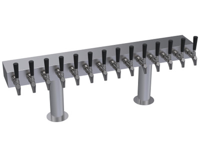 Krowne KDTH-14S 14 Faucets Stainless Steel Countertop Krowne Double T-Head Tower