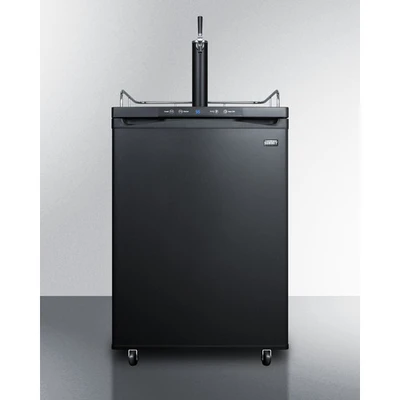 Summit SBC635MBK 23.63" W Black Indoor Freestanding Beer Kegerator - 115 Volts