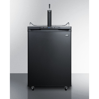 Summit SBC635MBK 23.63" W Black Indoor Freestanding Beer Kegerator - 115 Volts