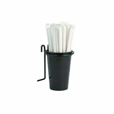Dispense-Rite WR-STRAW 3.13" W Black Wire Straw Holder