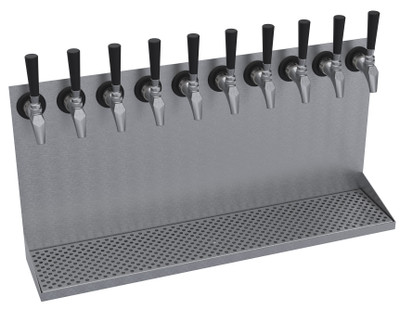 Krowne KWMDT-10S 30" OA Length Brushed Stainless Steel Krowne Wall Mounted Drip Tray