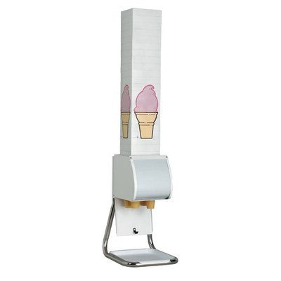 Dispense-Rite BCDS-BFL 6" Max. Ice Cream Cone Dispenser Stand for Boxed Cones