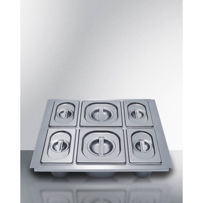 Summit KITADRD24 17.5" W Stainless Steel Drawer Pan Kit