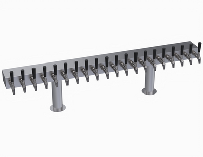 Krowne KDTH-20S 20 Faucets Stainless Steel Countertop Krowne Double T-Head Tower