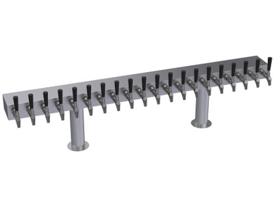 Krowne KDTH-20S 20 Faucets Stainless Steel Countertop Krowne Double T-Head Tower