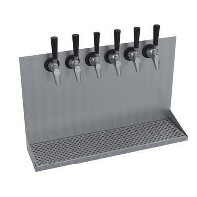 Krowne KWMDT-6S 24" OA Length Brushed Stainless Steel Krowne Wall Mounted Drip Tray