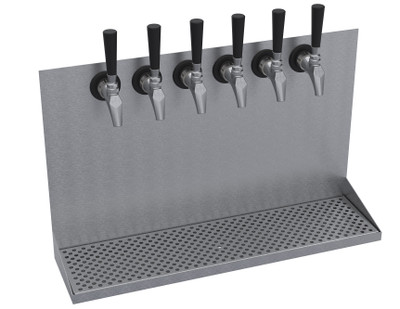 Krowne KWMDT-6S 24" OA Length Brushed Stainless Steel Krowne Wall Mounted Drip Tray