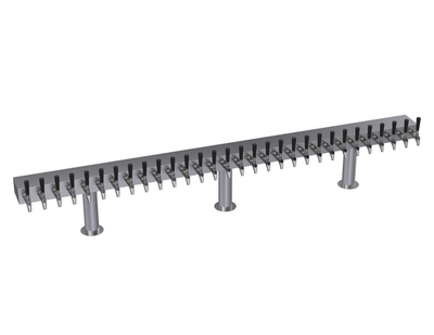 Krowne KDTH-30S 30 Faucets Stainless Steel Countertop Krowne Double T-Head Tower