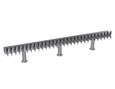 Krowne KDTH-30S 30 Faucets Stainless Steel Countertop Krowne Double T-Head Tower