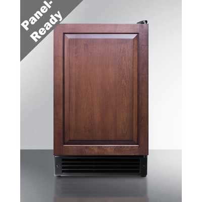 Summit BIM26IF 15 Lbs. White Stainless Steel Full Solid Doors Drain-Free Design Icemaker - 115 Volts