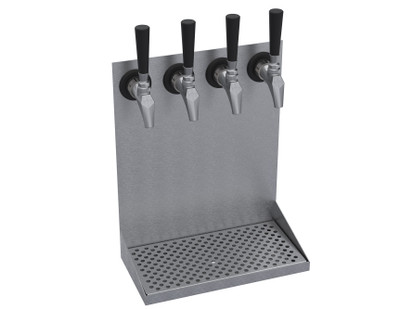 Krowne KWMDT-4S 15" OA Length Brushed Stainless Steel Krowne Wall Mounted Drip Tray
