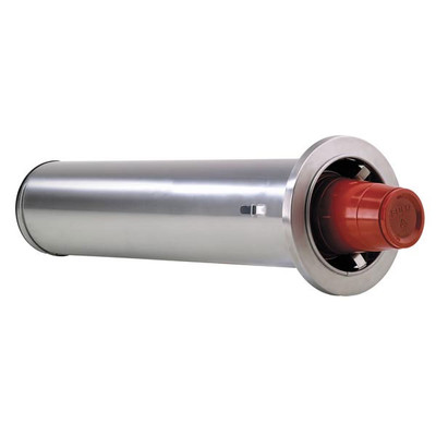 Dispense-Rite ADJ-2 22" Tube Stainless Steel In-Counter Cup Dispenser