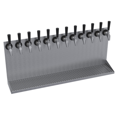 Krowne KWMDT-12S 36" OA Length Brushed Stainless Steel Krowne Wall Mounted Drip Tray