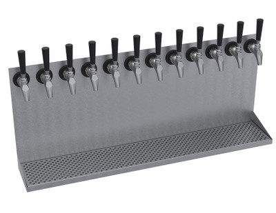 Krowne KWMDT-12S 36" OA Length Brushed Stainless Steel Krowne Wall Mounted Drip Tray