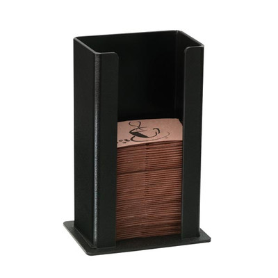 Dispense-Rite SLV-H-1BT 10" H x 6.5" W Black Polystyrene Coffee Sleeve Dispenser