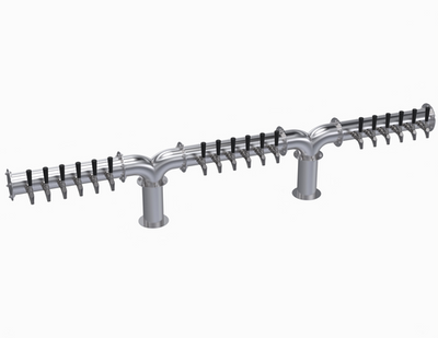 Krowne KDPY-18S 18 Faucets Stainless Steel Countertop Krowne Double Pipe Y-Tower