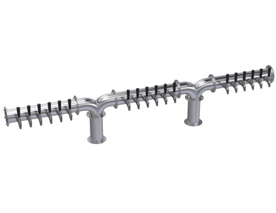 Krowne KDPY-18S 18 Faucets Stainless Steel Countertop Krowne Double Pipe Y-Tower