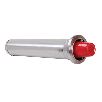 Dispense-Rite ADJ-1.50 22" Tube Stainless Steel In-Counter Cup Dispenser