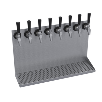 Krowne KWMDT-8S 24" OA Length Brushed Stainless Steel Krowne Wall Mounted Drip Tray