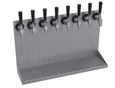 Krowne KWMDT-8S 24" OA Length Brushed Stainless Steel Krowne Wall Mounted Drip Tray