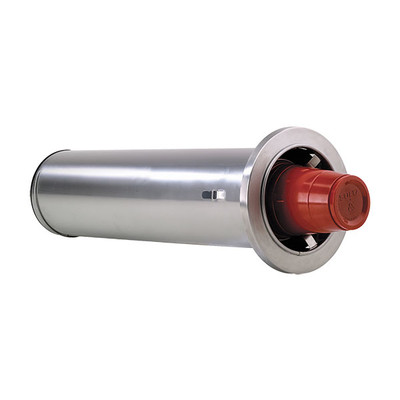 Dispense-Rite ADJ-2S 19" Tube Stainless Steel In-Counter Cup Dispenser