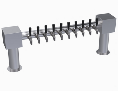 Krowne KHH-10S 10 Faucets Stainless Steel Countertop Krowne Hammer Head Tower