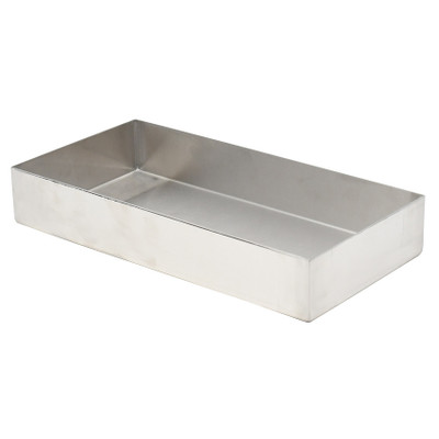 Omcan USA 43075 6" D x 14" W x 2" H Stainless Steel Pan