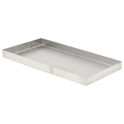 Omcan USA 43079 9" D x 14" W x 1" H Stainless Steel Pan