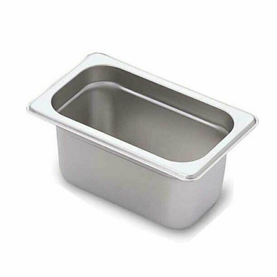 Omcan USA 80283 6" Deep Stainless Steel Solid 0.11 Size Steam Table Pan