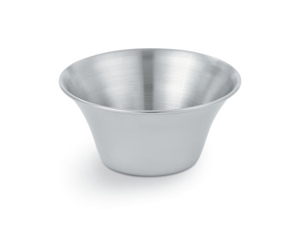 Vollrath 46716 6 Oz. Satin Stainless Steel Flared Sauce Cup