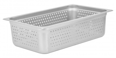 Omcan USA 85196 6" Deep 25 Ga. Stainless Steel Perforated Full Size Steam Table Pan