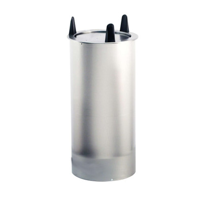 Lakeside 5012 Easy-Glide 12.25" Dia. Round Stainless Steel 1-Tube Shielded Dish Dispenser