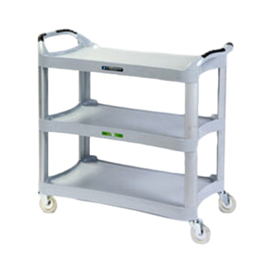 Lakeside 2510 500 Lbs. Gray Polyethylene 3 Shelves Medium Duty Utility Cart