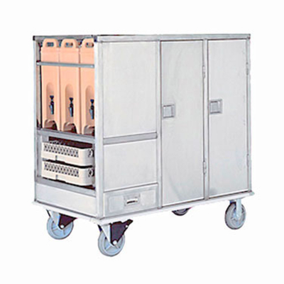 Lakeside PB64ENC 64 Trays Stainless Steel Meal & Beverage Delivery Cart