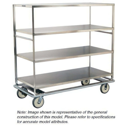 Lakeside 581 51.75" W Stainless Steel 3 Shelves Tough Transport Banquet Cart