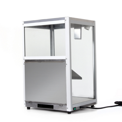 Omcan USA 44674 16" W x 19" D x 25.5" H Stainless Steel Countertop Nacho Display Warmer - 120 Volts