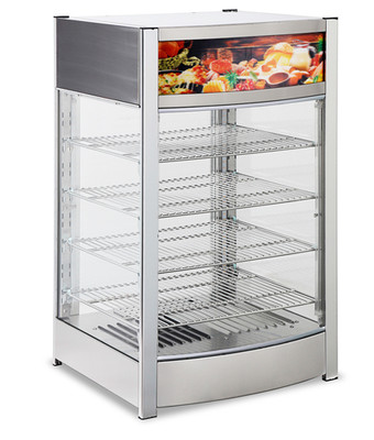 Omcan USA 47477 4 Tiers Food Warmer or Display Case - 110 Volts