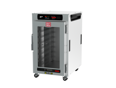 Metro HBCN8-DC-UC 20" W Stainless Steel &amp; Galvanized Clear Door HotBlox Insulated Holding Cabinet - 120 Volts