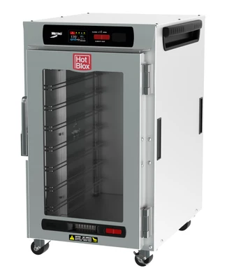 Metro HBCN8-DC-UC 20" W Stainless Steel &amp; Galvanized Clear Door HotBlox Insulated Holding Cabinet - 120 Volts
