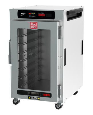 Metro HBCN8-DC-UC 20" W Stainless Steel & Galvanized Clear Door HotBlox Insulated Holding Cabinet - 120 Volts